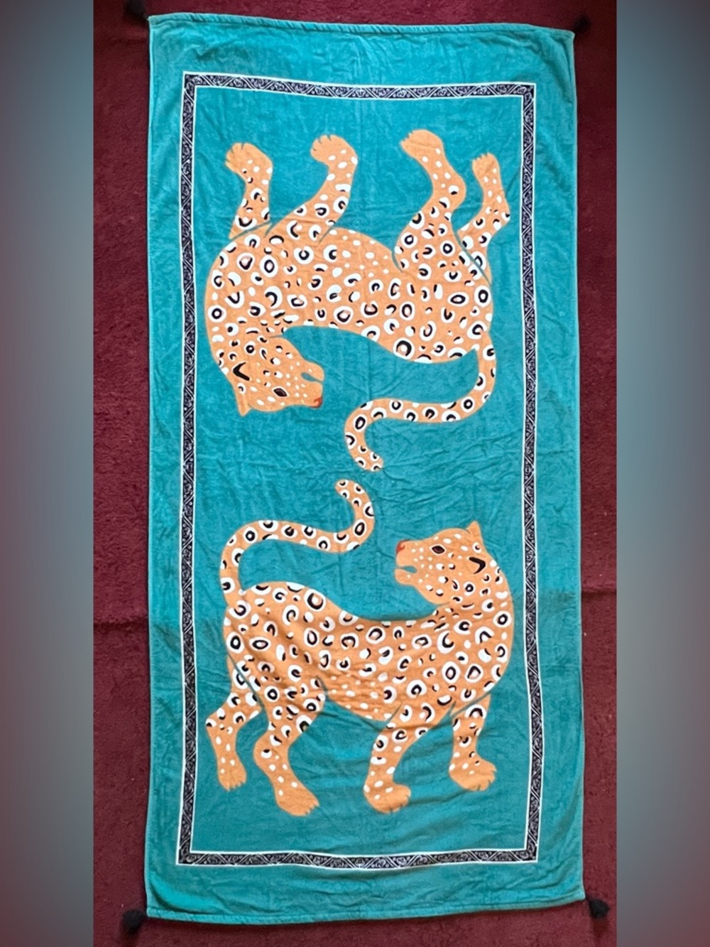 Pair of Leopards Beach Towel